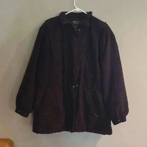 Bromley Sport Thermolite brown detachable fox‎ fur lined hood coat women's large
